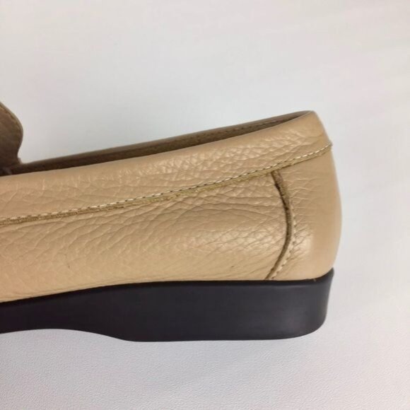 Rockport Tan Camel Pebbled Leather Penny Loafers 7.5 - Picture 9 of 15
